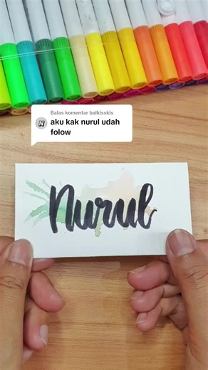 Membalas @balkisskis Nameart for Nurul 🥰💚 #belajar #belajaryuk #belajarbareng #fyp #fypシ #diy #papercraft #papergame #paper #drawing #coloring #lettering #nameletter #nameart