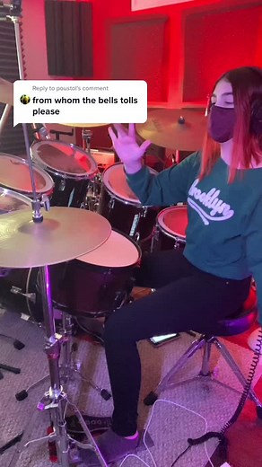 Female Drummer Rocks Out to Metallica's For Whom The Bell Tolls