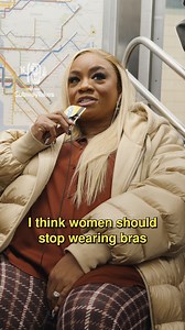 2.1M views · 144K reactions | Episode 551: I think women should stop wearing bras!! Feat @comediennemspat Hosted by @kareem Created by @kareem & @akuoproject Shot by @anthonydimieri @t1anm31 Edited by @tylerbat Associate producers @ramy_shafi @arobinsonfilm #podcast #hottakes #subwaytakes #interview #nyc | SubwayTakes | Facebook