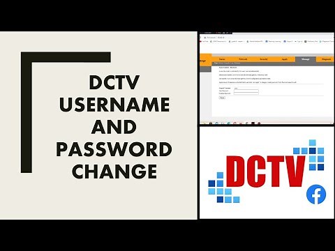 HOW TO CHANGE DCTV ROUTER USERNAME AND PASSWORD
