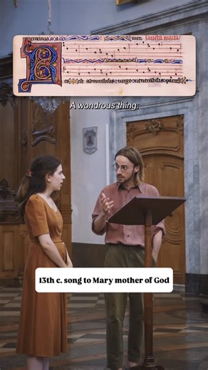 Bruno de Labriolle on Instagram: "One of my favorite pieces from the Codex of Alienor of Brittany (13th century)—also known as the Fontevraud Gradual, named after the Fontevraud Abbey where Alienor served as abbess. The manuscript is primarily composed of Gregorian chant, organized according to their unique local order, but it also includes three remarkable examples of early polyphony: * This Marian sequence (sequences are rhythmical poems sung after the Alleluia and before the Gospel) * A Chris