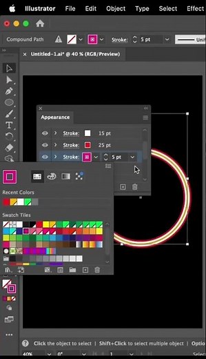 Colour Liquid Text Effect in Adobe Illustrator