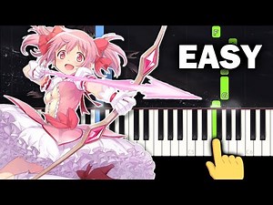 Madoka Magica OST - Sis Puella Magica! - EASY Piano tutorial