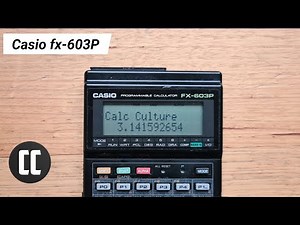 Casio fx-603P Scientific Calculator from 1990