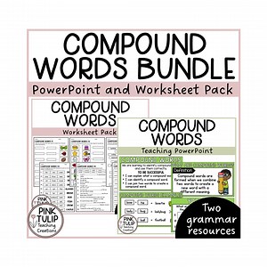 Compound Words Bundle - Worksheet Pack and Guided Teaching Powerpoint - Etsy UK