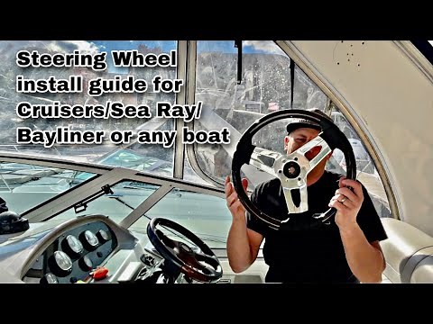 How to install a new Boat Steering Wheel
