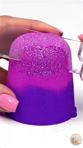 Ultra Satisfying Glitter Slice • Perfect ASMR Cuts ✨🔪