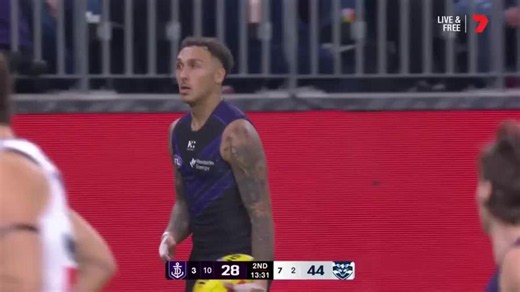 AFL: Shai Bolton takes a screamer against Geelong.
