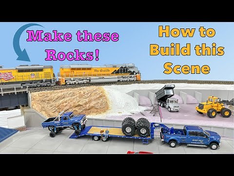 Model Railroad Scenery Tutorial (02) Rocks and Plaster Cloth