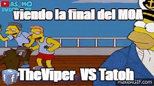 Pelea de monos con cuchillo (Los Simpson, Español Latino) on Make a GIF