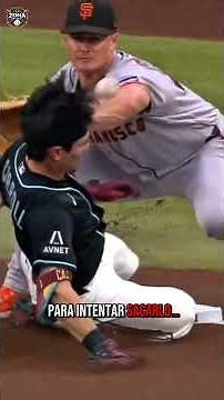 The ball hit Corbin Carroll in the head… and he still scored! 😱⚾