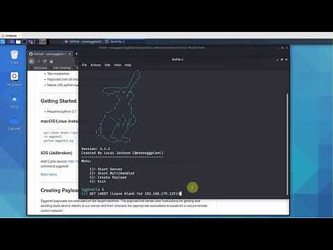 EggShell | IOS/macOS/Linux Remote Administration Tool | Latest Version : 3.1.1 | Kali Linux