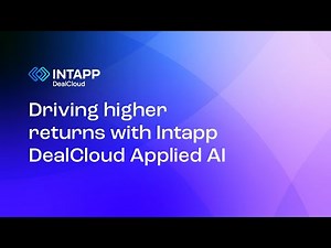 Driving higher returns with Intapp DealCloud Applied AI