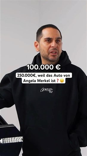 250.000€, weil das Auto von Angela Merkel ist #omidmouazzen #autohandel