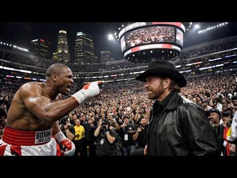 Muhammad Ali called Chuck Norris to the ring and said, “Hit me”… 3 seconds later, everything changed