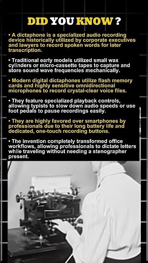 The 1907 Office Tech That Sparked a Spy Scandal 🎙️ | Dictaphone History & Facts