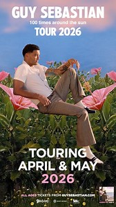 13K views · 3.8K reactions | Legends! I am so excited to let you know that I’m going on tour April & May next year!!  check out the link to sign up for early pre sale access! SIGN UP FOR PRE-SALE https://arep.co/m/guy-sebastian | Guy Sebastian | Facebook