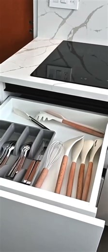 Slim Under Drawer for cutlery tray | Enhance Kitchen Storage for Organization | #kitchen