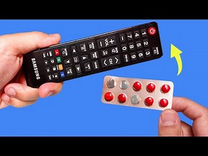 Take a Common Empty Pill Pack and Fix All Remote Controls in Your Home! How to Repair TV Remote!