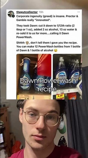 Dawn powerwash recipe