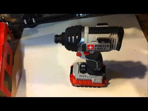 Porter Cable 20V Lithium ION Impact Driver Review PCC640 and Lug Removal Test