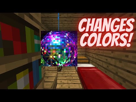 HOW TO MAKE A DISCO BALL IN MINECRAFT!