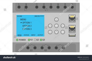 Programmable Logic Controller Din Rail Mounting Stock Vector (Royalty Free) 2532105011 | Shutterstock