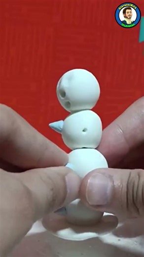 Fazendo inimigo Snow Pokey do Mario Bros com biscuit - Making Snow Pokey of polymer clay