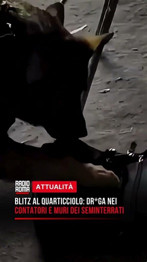 Blitz al Quarticciolo: dr*ga nei contatori e muri dei seminterrati 👮‍♂️⚖️