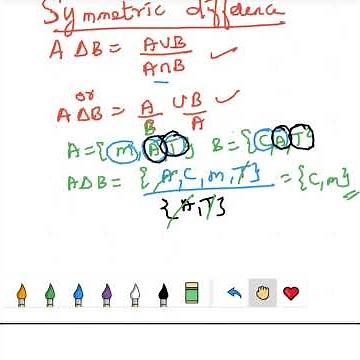 Symmetric difference of two sets