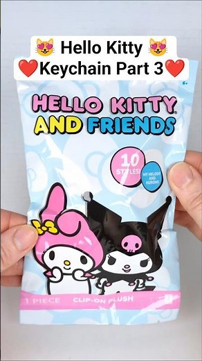 ❤️ HELLO KITTY Plush Keychain Part 3 | #toyasmr #shorts #hellokitty #toyunboxing #sanrio #mysterytoy