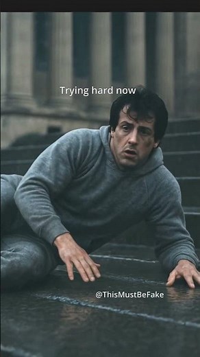 Rocky vs. Gravity (AI Blooper)