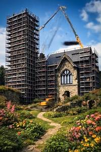 Rebuild the Old Building to New Look | Photoshop tips and tricks