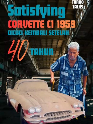 Mobil Klasik Corvette C1 40 Tahun Akhirnya Dicuci