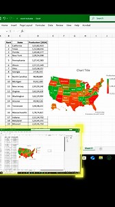 #ExcelMapChart #DataVisualization #ExcelTips #MapInExcel #OfficeHacks #ExcelForBusiness #DataDriven #ProductivityTools #SmartWork #FacebookReels This Excel Trick Will Blow Your Mind! Create Stunning MAP Charts in Seconds! Stop using boring tables! Want to impress your boss or wow your audience? Learn how to turn your raw data into eye-catching Map Charts using Microsoft Excel! This trick is super easy and incredibly useful for visualizing sales, regions, or any location-based data. Perfect for b