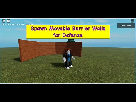 How to Make a Roblox Build Tool - Part 2- Spawn Barrier Walls