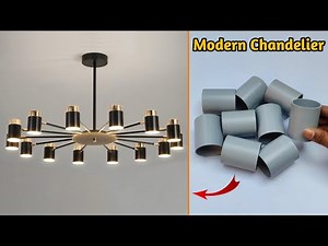 How To Make Wall Hanging Lamp | Modern Chandelier | Diy Wall Decor | Wall Decoration Ideas