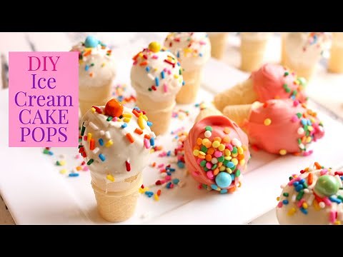 How to Make Ice Cream Cake Pop | EASIER THAN CAKE POPS!!!