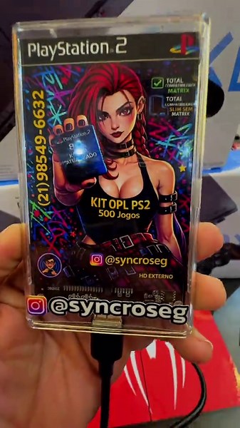 🎮Preços kit OPL PlayStation 2 Kit Memory card opl pendrive 64gb ➡️ R$ 120,00 em 3x no cartão ou R$ 99 no pix! ( 25 jogos ) Kit Memory card opl pendrive 128gb ➡️ R$ 160,00 em 3x no cartão ou R$ 140,00 no pix! ( 40 jogos ) Kit Memory card opl HD EXTERNO 500gb ➡️ R$ 300,00* em 3x no cartão ou *R$ 279,90 no pix! ( 280 jogos ) Kit Memory card opl HD EXTERNO 1TB ➡️ R$ 489,90 em 3x no cartão ou R$ 469 no pix! ( 500 jogos )