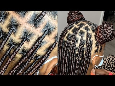 HOW TO CREATE PERFECT PARTS FOR KNOTLESS BRAIDS (BEGINNER FRIENDLY) TUTORIAL