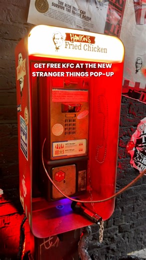 NEW FREE Stranger Things X KFC Pop up in London🍗#kfc #strangerthings #london #popup #freethingstodo