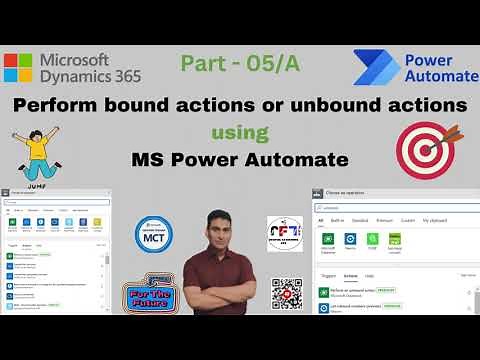 Perform bound actions or unbound actions using MS Power Automate. #msflows , #action