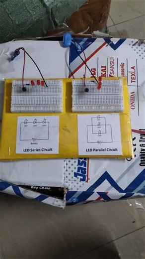 Led series and parallel Circuit Physics model for students #physics #science #shorts #youtube #diy