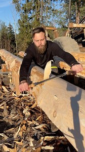 760K views · 16K reactions | Log peeling 蝹 #woodworking #timber #reels | Fjeld & Fragått | Facebook