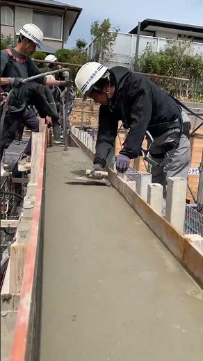 擁壁第3次打ち継ぎコンクリート打設#大阪工務店 #土木工事 #construction #施工 #shortvideo #設計施工 #コンクリート打設 #左官工事 #擁壁 #造成工事