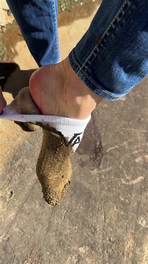 Muddy Adventures with Vans Socks: A Barefoot Experience