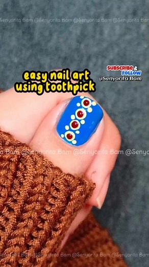 13 reactions | Using toothpick easy dotticure nail art design ideas for beginners  #naildesigns #nailart #easynailart #nailarttutorial #nailreels #nailsonfleek #nailpolish #trendingreels #senyoritabam | Senyorita Bam | Facebook