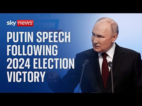 President Vladimir Putin delivers speech after victory in Russian election