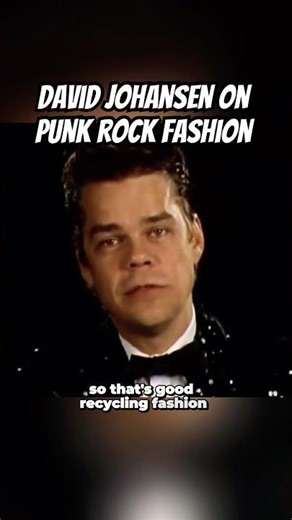David Johansen talks about Punk fashion in a very peculiar way. #Interview #NewYorkDolls