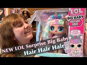 NEW LOL Surprise Big Baby BB Hair Hair Hair Unicorn Doll - L.O.L. Large B.B. - Unboxing & Review